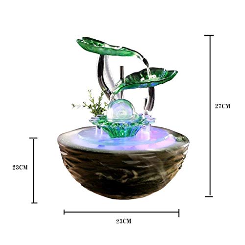 Innenbrunnen Moderner Minimalistischer Keramik-Tischbrunnen Innenbefeuchter Desktop-Aquarium Home Decoration Geschenk Innenentspannung Desktop-Brunnen (Farbe: B) - Image 3