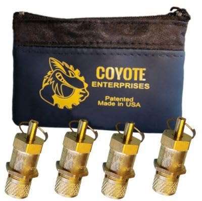 BILLET4X4 U.S. Made Coyote Tire Deflators – 8-65 PSI (4X4 Off-Road Vehicles)