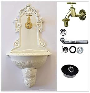 Graf von Gerlitzen Antik Alu Bassena Wandbrunnen