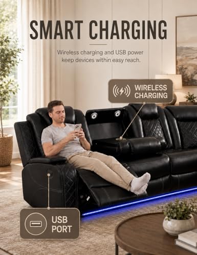 Luxury leather sofa set