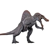 Nanmu 本心楠改 スピノサウルス フィギュア 3.0 関節可動 可動式 42.5CM級 肉食 恐竜 リアル PVC+POM プラモデル おもちゃ 模型 置物 完成品 情景セット (レッド)