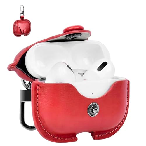 TOORQR For AirPods Pro 2 �P�[�X �G�A�[�|�b�Y�v�� �J�o�[ AirPods Pro �P�[�X �v �J�o�[ AirPods Pro ��2���� PU�v �P�[�X �h�o �����h�~ �L�Y�h�~ �S�ʕی� �y�� LED���C�g��(���b�h)