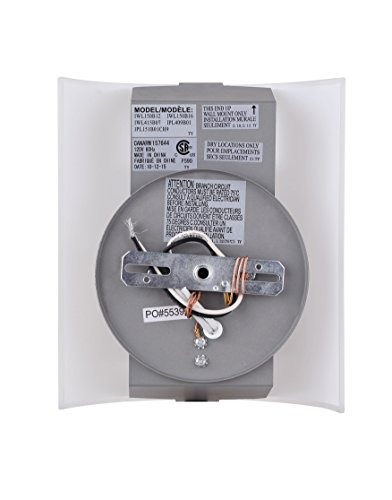Image of Modern 1-Light Wall Sconce, Grey with Flat Opal Glass, 7 Inch, Ambient Accent Lighting, Floating Wall Mounted Light for Hallway, Bathroom, Dining Room, Bedroom, Easy Install, 60W Type A Compatible