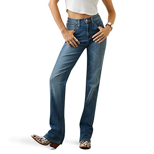 ARIAT Women's High Rise Ultra Lucy Relaxed Straight Jean