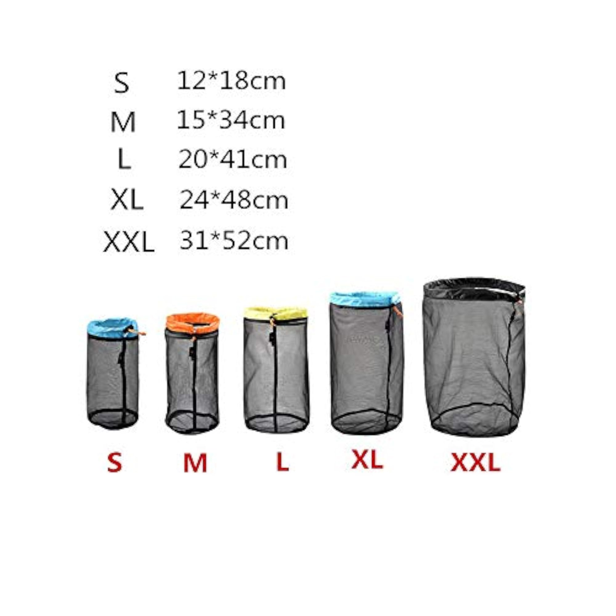 Nylon Mesh Drawstring Storage Bag Set