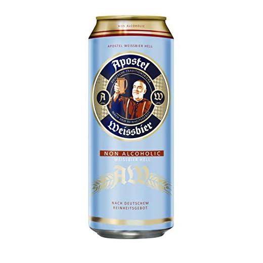 Cerveza sin alcohol Alemana lata de 500ml (Apostel de 500ml - Caja de 24 Latas- TOTAL=12 L)
