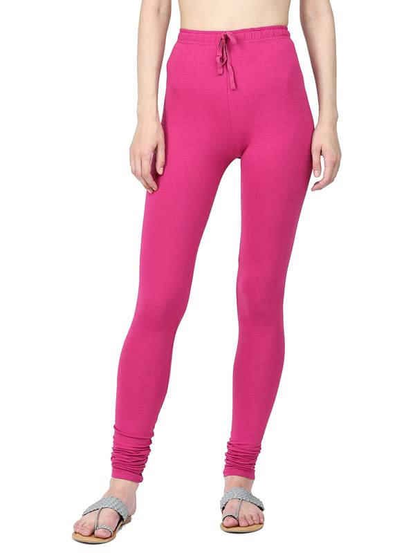 Image of Robinbosky Cotton Churidhar Leggings for Women - Stylish, Stretchable & Flattering Fit for All-Day Comfort