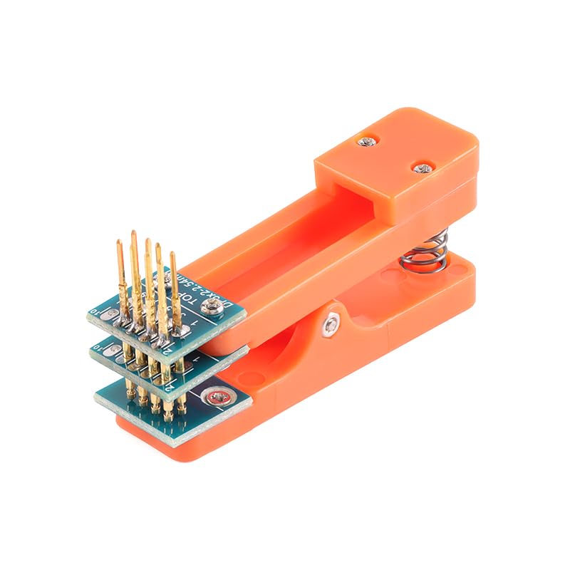 Image of 2Pcs 2.54mm Double Row 4Pin Test Clip Module Board 2 * 4Pin Program Burning Clip 4 Pin PCB Burning Fixture Programmer Burning Clip with Wire