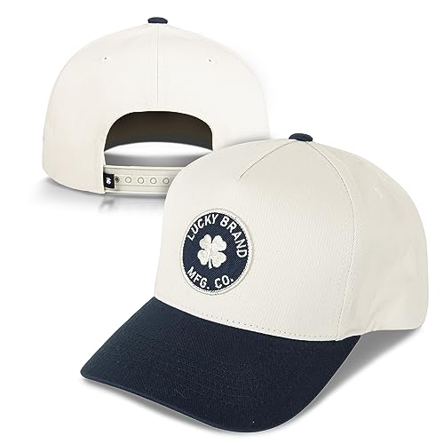 Image of Lucky Brand Snapback Hat | Adjustable | Baseball Cap | Retro | American Heritage | 5 Panel Design | Cotton Canvas