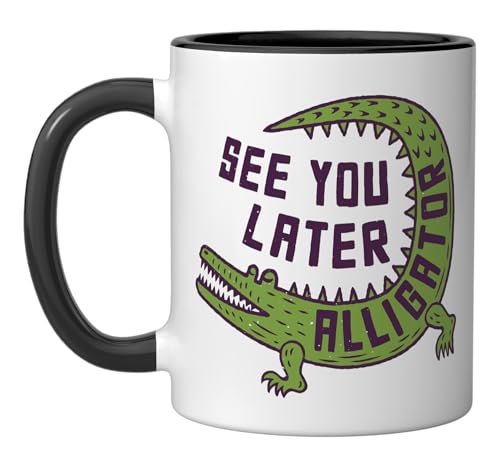 Taza Cerámica 11 onzas Negro/Blanco miniatura 1