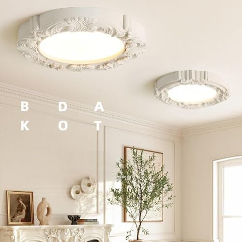 Plafonnier LED dimmable rond blanc moderne pour cuisine