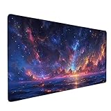 Alfombrilla Ratón XXL 600 x 300mm, Impermeable Alfombrilla Ratón Rosa Mouse Pad Coala Mousepad con Base de Goma Antideslizante Bordes Cosidos Tapete Escritorio para Jugadores, PC, Oficina -ly2505NJ