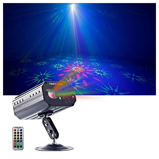 Party lights Strobe lights Dj Disco Lights RGB 3 Lens Sound Activated LED projector for Christmas Halloween Decorations Gift Birthday Wedding Karaoke KTV Bar Holiday Event Live …