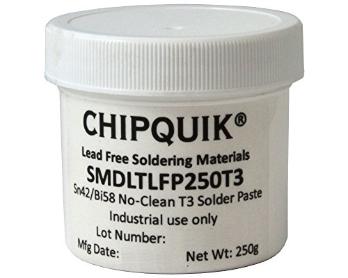 Image of Chip Quik SMDLTLFP250T3 Solder Paste in jar 250g (T3) Sn42 /Bi57.6 /Ag0.4 Low Temperature