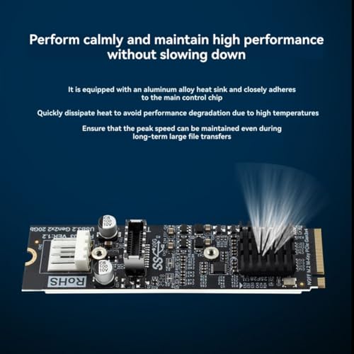 Tarjeta M.2 NVMe de 20 Gbps con chip ASM3242 para expansión de placa base PH6603 2