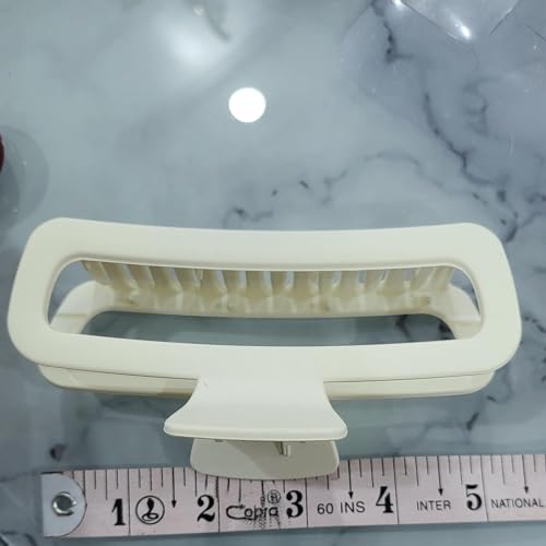 Image of BAKEFY - 2 Pcs Hair Claw Clips 5 Inch Unbreakable Xl Large Square Rectangle Clip Clamp For Thick Curly Long Hair Women, Multi