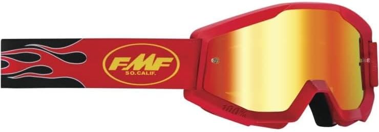Fmf PowerCore Flame Goggles OSFM Red/Red Mirror Lens