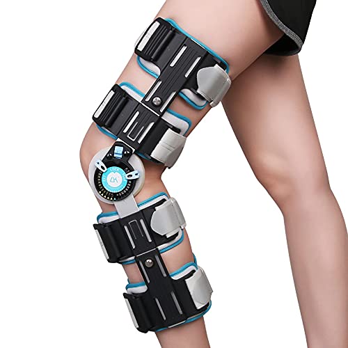 Buy SUYUDD PostOp Knee Brace, Hinged ROM Knee Brace Adjustable Surgical Fixation Stabilization