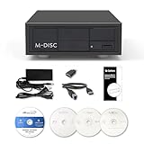 Optiarc 16X Blu-ray BDXL DVD CD External Burner Drive with USB 3.2 Gen 1, Free Burning Software, Sample Discs, and Archival M-Disc Support