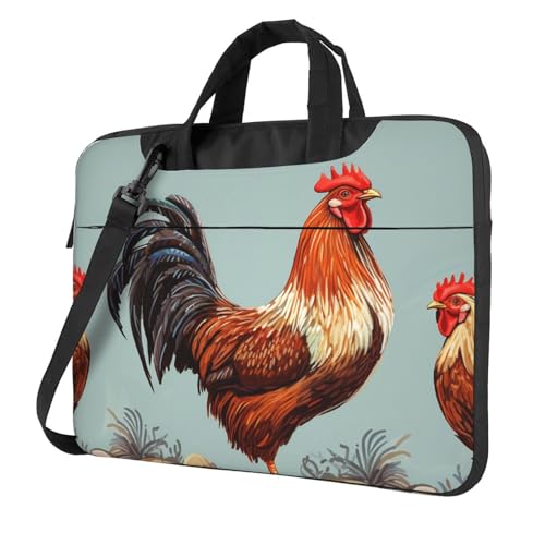 Housse ordinateur portable antichoc motif poule idéale pour le bureau et les cours