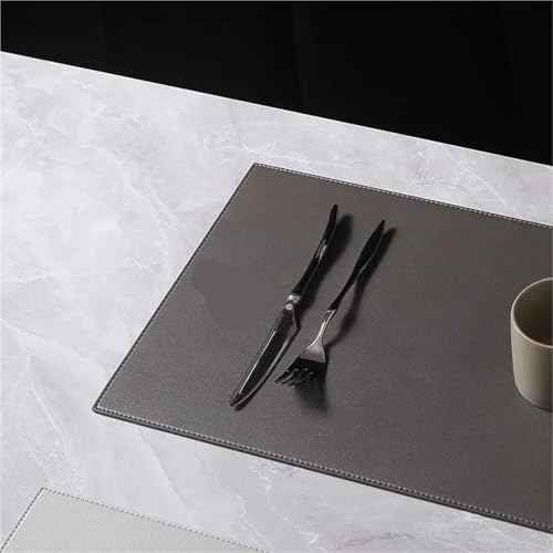 Set de table épais imperméable et dessous de plat isolant lavable pour bol gris