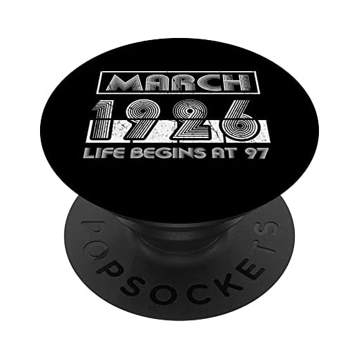 Regalos retro de marzo de 1926, 97 cumpleaños para mujeres y hombres PopSockets PopGrip Intercambiable