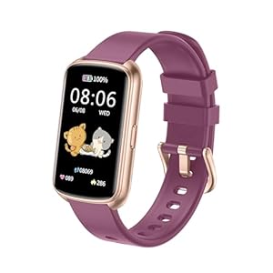 Fitness Tracker, 1.47 Inch Smartwatch, Touchscreen Activity Tracker with Thin Smartband Design, 5ATM Waterproof Fitness Watch SPO2 Heart Rate Monitor for Android/iOS, Purple