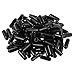 1000pcs/PACK M12.5 Round End Cap, Screw Cover Rubber Cap, Plastic Tube Hub Thread Protector Push-fit Cap for Pipe Hardware Black