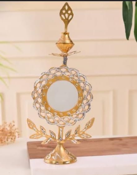 Mii Art brass surmedani with funnel/kuppi and surma use in eye's muckap[size-34-cm]pack of-1funnel,2 surma packed,1 brass surmedani.