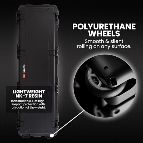 Image of NANUK Hard Case with Foam & Wheels - 30 inch to 55 inch Long, Customizable Foam Insert, IP67 Waterproof & Crushproof, Rugged Construction for Ultimate Protection, Made in Canada