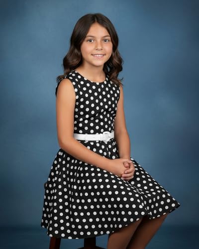 BlackButterfly Kids 'Audrey' Vintage Polka Dot 50's Girls Dress