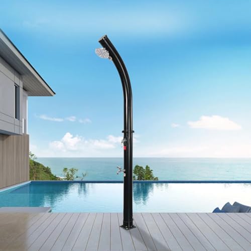 Luvcmft 6.5 Ft 5.3 Gallon Solar-Heated Outdoor Shower cover