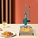 Pizza Dough Press Machine, 9.5-Inch Manual Pizza Pastry Press Machine w/Dual Plates, Stainless Steel Household Pizza Press w/1.4In Max Adjustable Thickness, Commercial Press Machine for Pie Pastry