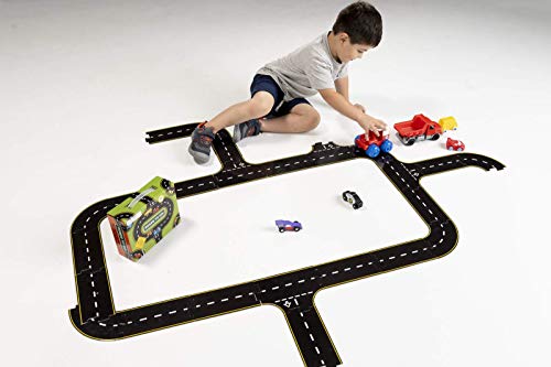 Image of The Original Toy Company Roads to Go! 24-Piece Toy Road Playset