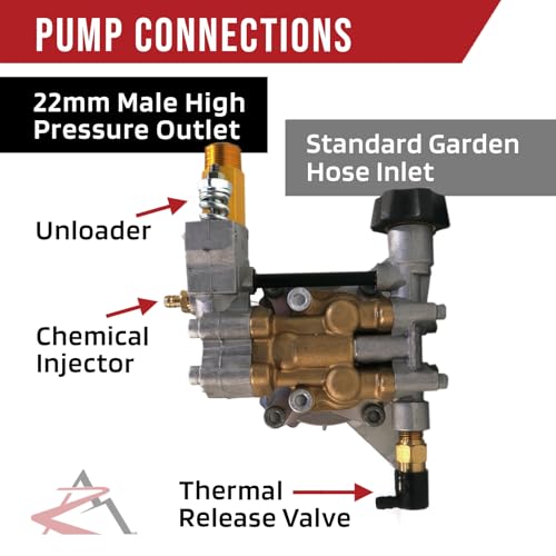 Bomba de agua de repuesto para lavadora a presión de 3100 PSI compatible con Troy Bilt 6