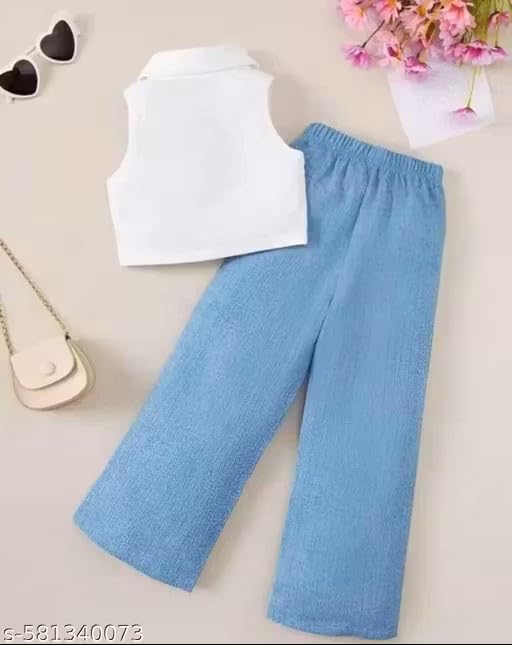 Image of Summer Cotton dress for kids and childs|||S,E,A,Blue jeans and top,B