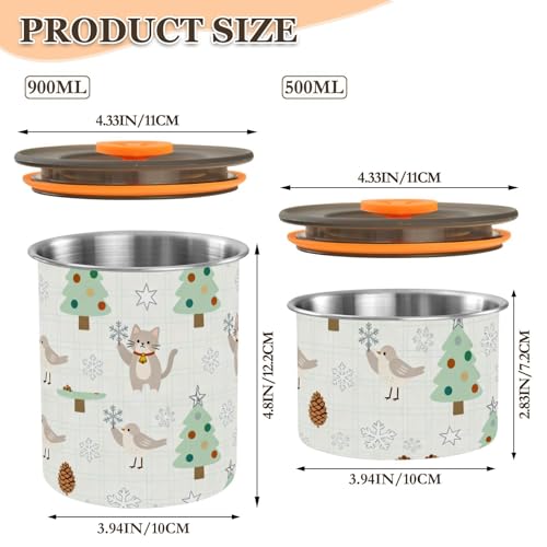Contenedor de almacenamiento de café acero inoxidable miniatura 3