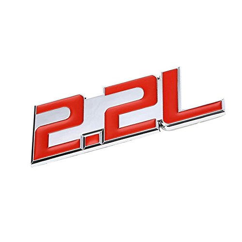 Chrome/Schwarz 2.2L Motor-Emblem – Stylisches Upgrade Für Deinen WRX Oder STI