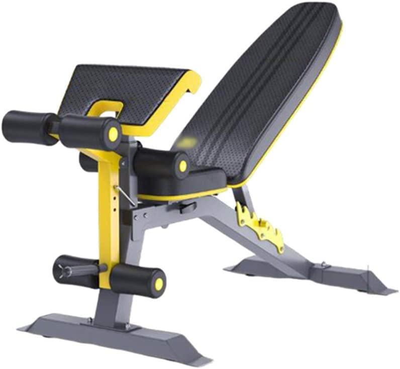 Image of Small Dumbbell Weight Bench, Adjustable Multi-Function Supine Board Dumbbell Bench Professional Fitness Equipment Exercise Bench Whole Family Exercise Fitness Bench Stool Fitness Dumbbell