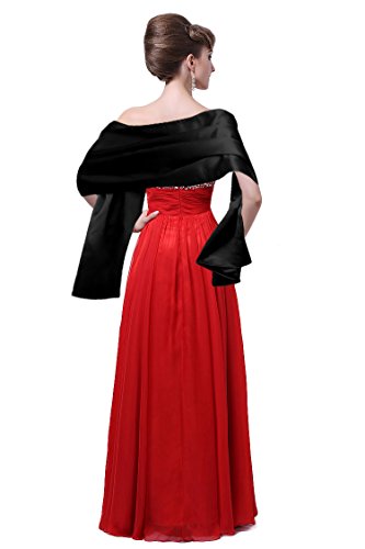 BBTDIN Women Scarf Shawl Wrap Scarves Satin Headscarf Bridesmaid Evening Party3