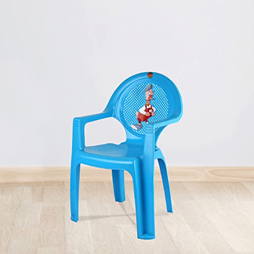 Image of Cello New Tulip Comfortable Kids Chair with Backrest for Study Chair|Play|Dining Room|Bedroom|Kids Room|Living Room|Indoor-Outdoor|Dust Free|100% Polypropylene Stackable Chairs, Blue