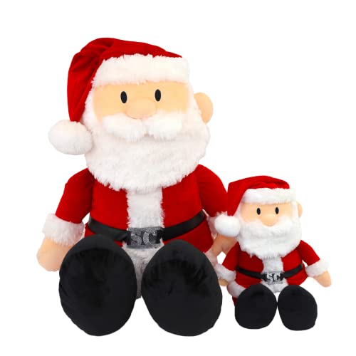 PLUSHIBLE BRIDGING MILES WITH SMILES Santa Plush - Stuffed Claus for Kids Toy and Saint Nick Christmas Tree Decor - The Santas Plush Doll Toys - Cozy...