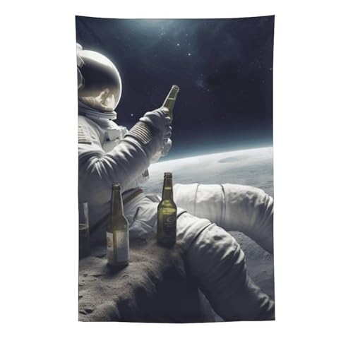 Tapisserie astronaute amusante idée cadeau originale pour crémaillère de salon ou dortoir