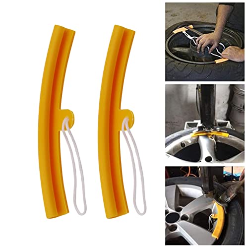 SEMINISMAR Felgenschutz Reifenmontage Felgenschoner Reifenmontiermaschine Felgenkantenschutz Motorrad Felgenschützer Auto Felgenschutzleiste für Alle Gängigen Montiereisen (2 Stück)