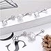 Finrezio 10PCS 14G Stainless Steel Dangle Belly Button Ring for Women Girls Navel Clear CZ Inlay Body Piercing Jewelry Barbell