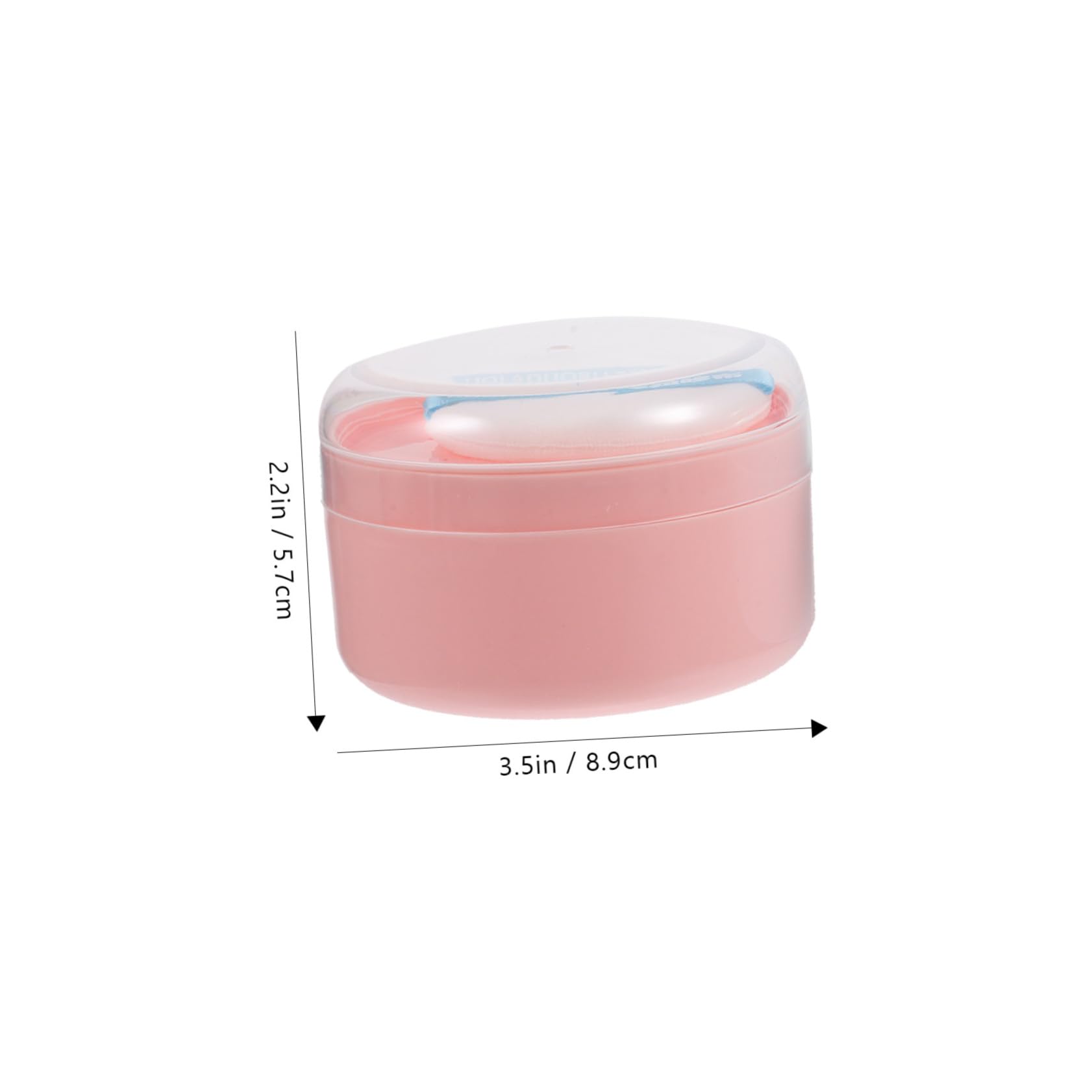 LIFKOME Body Powder Puff Container Box Set 2 Empty for Baby Body Powder Travel-friendly Size