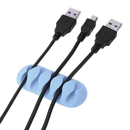 Kabcable Clips Cord Organizer Cable Management Wire Holder System Adhesive Cord Hooks Home Office Cubicle Car Nightstand Desk Accessories Blue 2pack Dailymail