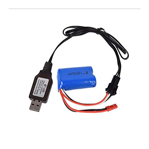 Rechargeable Lithium Battery 16500 X 2 750mAh 6.4V 15C JST+SM3P Plug for WLTOYS