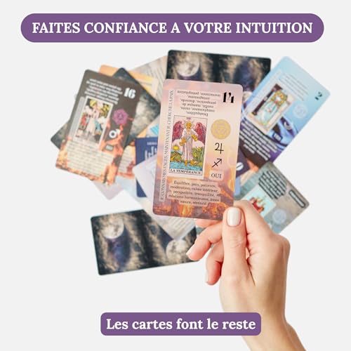 Image of Witchy Cauldron Carte de Tarot en Francais | 78-Card Beginner Tarot Deck with Meanings & Guidebook | Jeu de Tarot Francais Rider-Waite, Cartes avec Significations