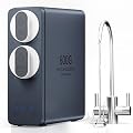 TOKIT U2 Reverse Osmosis System, Tankless Alkaline Mineral Reverse Osmosis Water Filter, NSF/ANSI 58,Under Sink Water Filter RO System, 600 GPD, 2:1 Pure to Drain, 2 Way Faucet